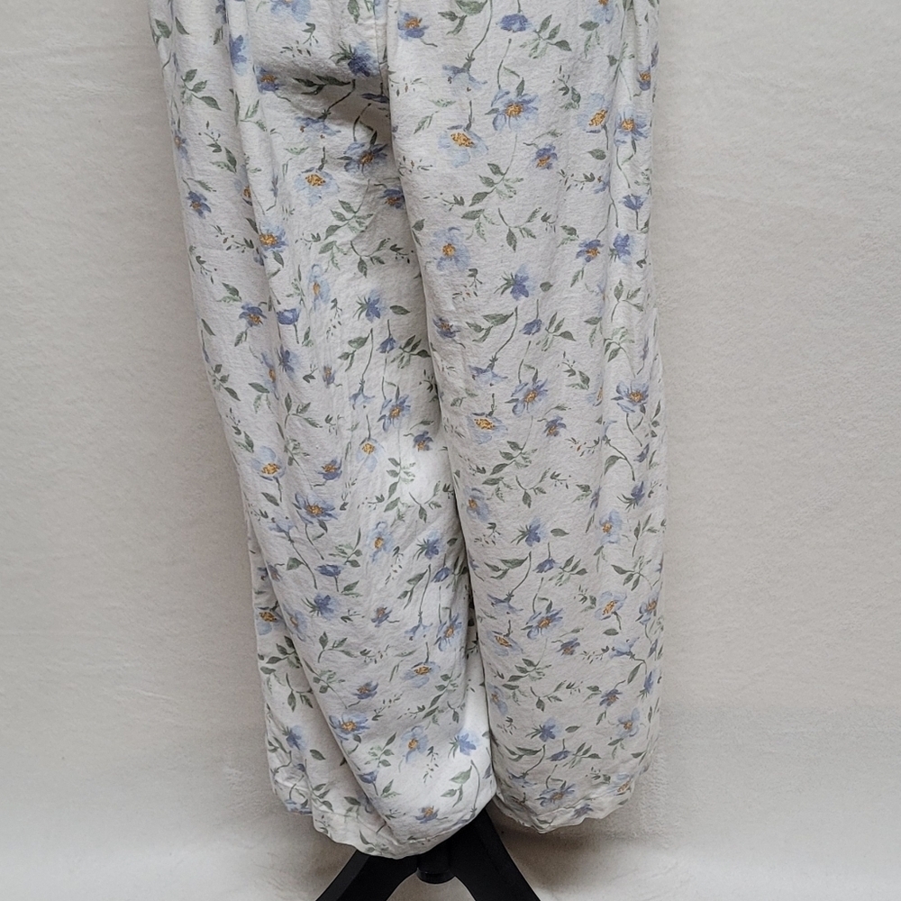Lot Jumpsuits Derek Heart Blue Tropical Tie-Waist Old Navy Floral Linen S-M - Picture 15 of 16